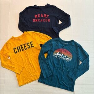 Crewcuts Boys Shirt Bundle of 3 Long Sleeve Heartbreaker Mountains Size XS (4/5)
